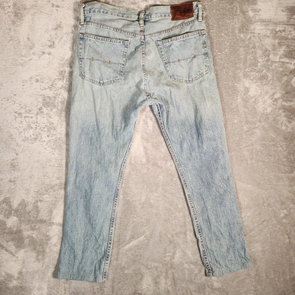 Polo Ralph Lauren Jeans Men's 33X26 (31X30) Blue 867 Classic Fit Denim‎ HEMMED - Picture 12 of 15